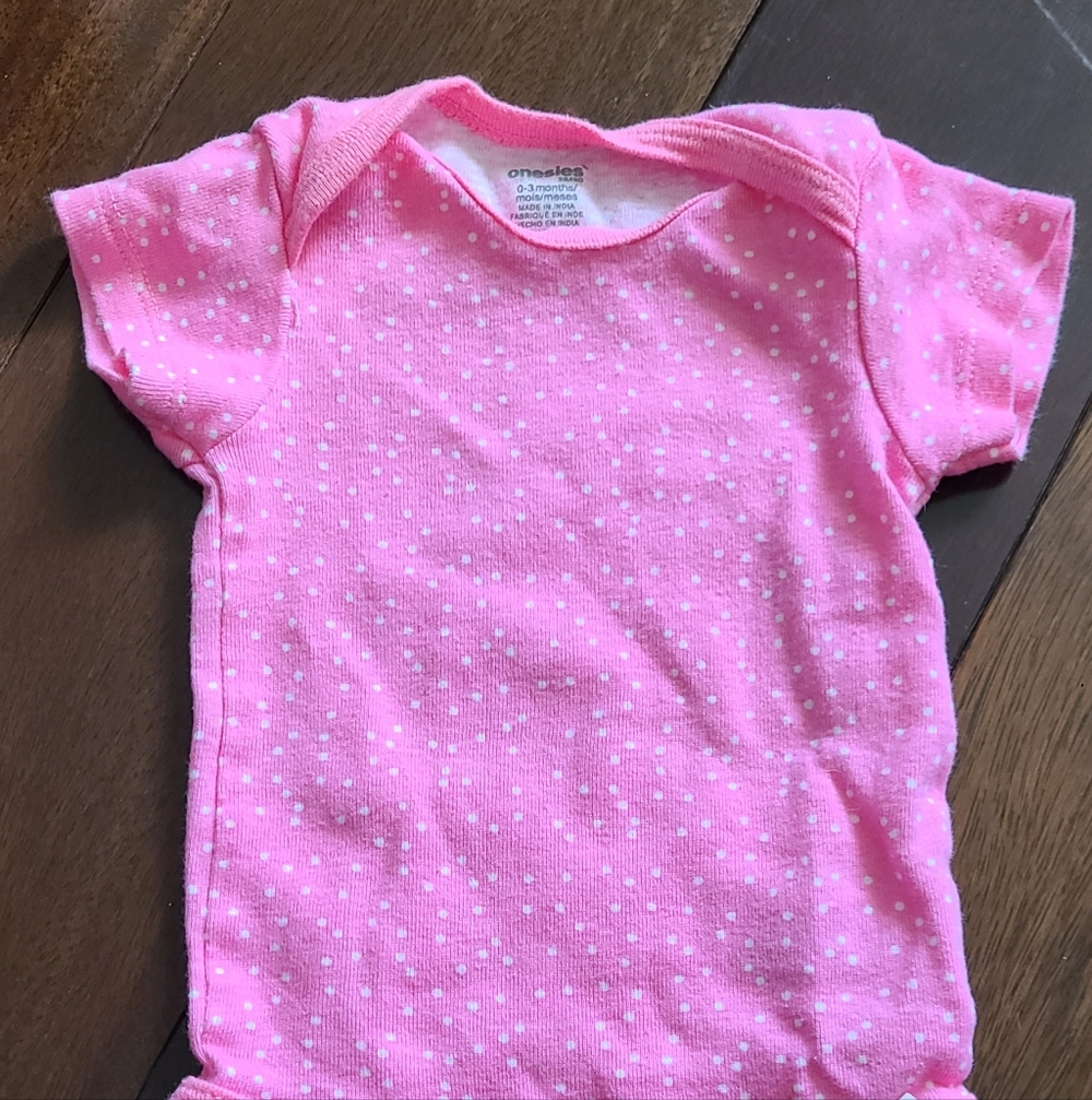 Charming Pink Polka Dot Bodysuit for Kids